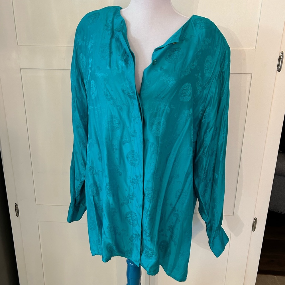 Bob Mackie Wearable Art - Vintage Silk Blouse - image 1